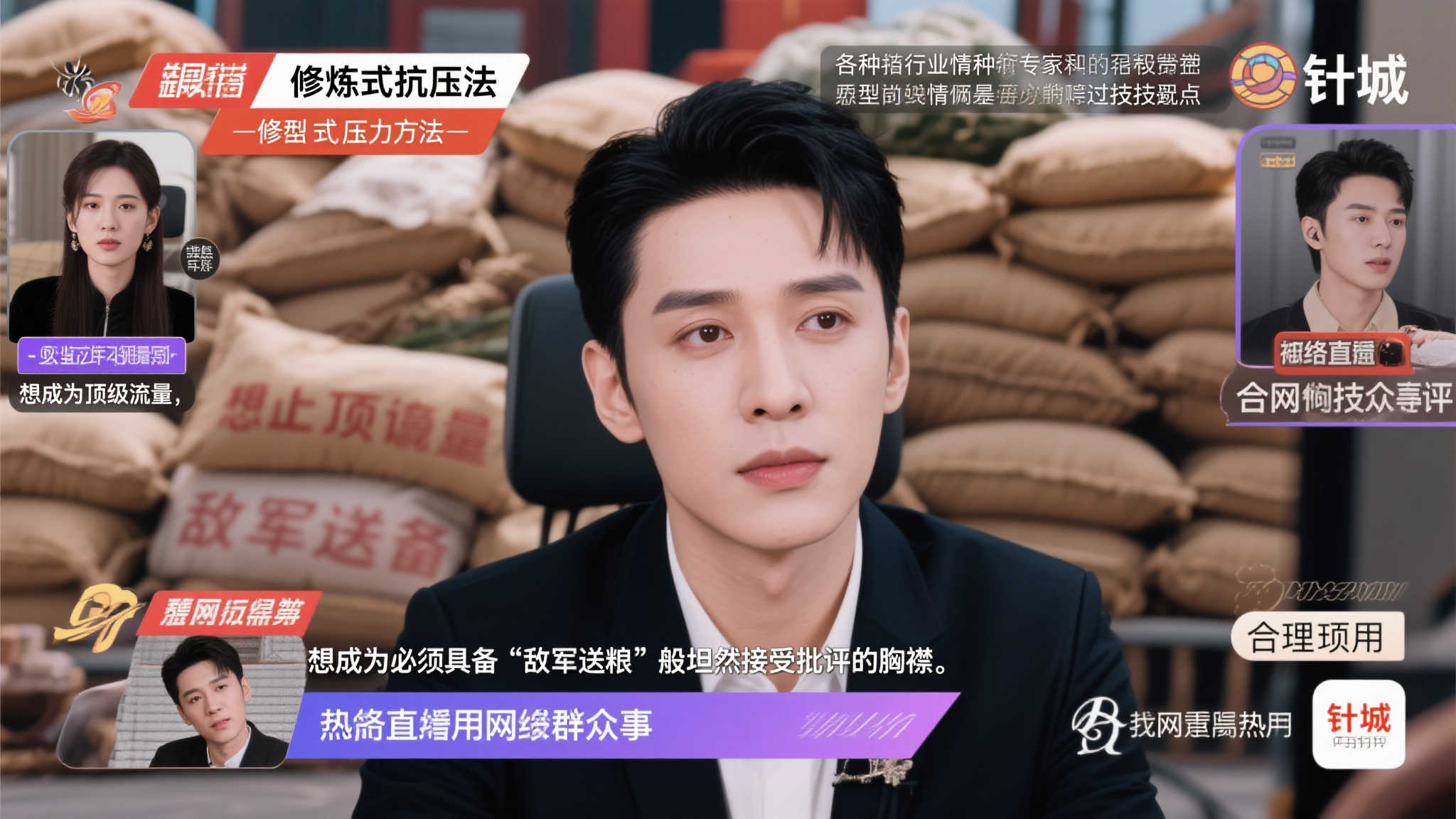 【直播】钎城回应黑子：无奈，我是他们的领路人，只好接受这份“孝心”！